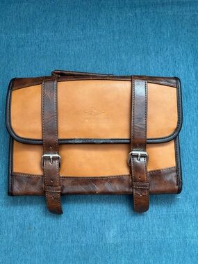Vetelli Foldable Hanging Vegan Leather Travel Toiletry Bag